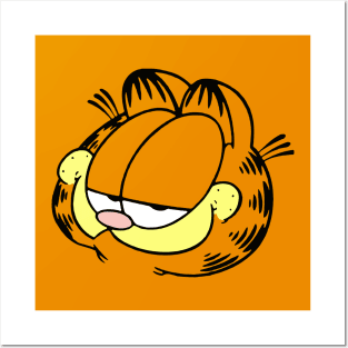 Smug Face of Orange Lasagna Cat Posters and Art